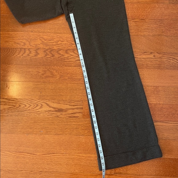 New York & Company Wide Leg Charcoal Knit Stretch Trousers size XS Petite - Picture 5 of 7